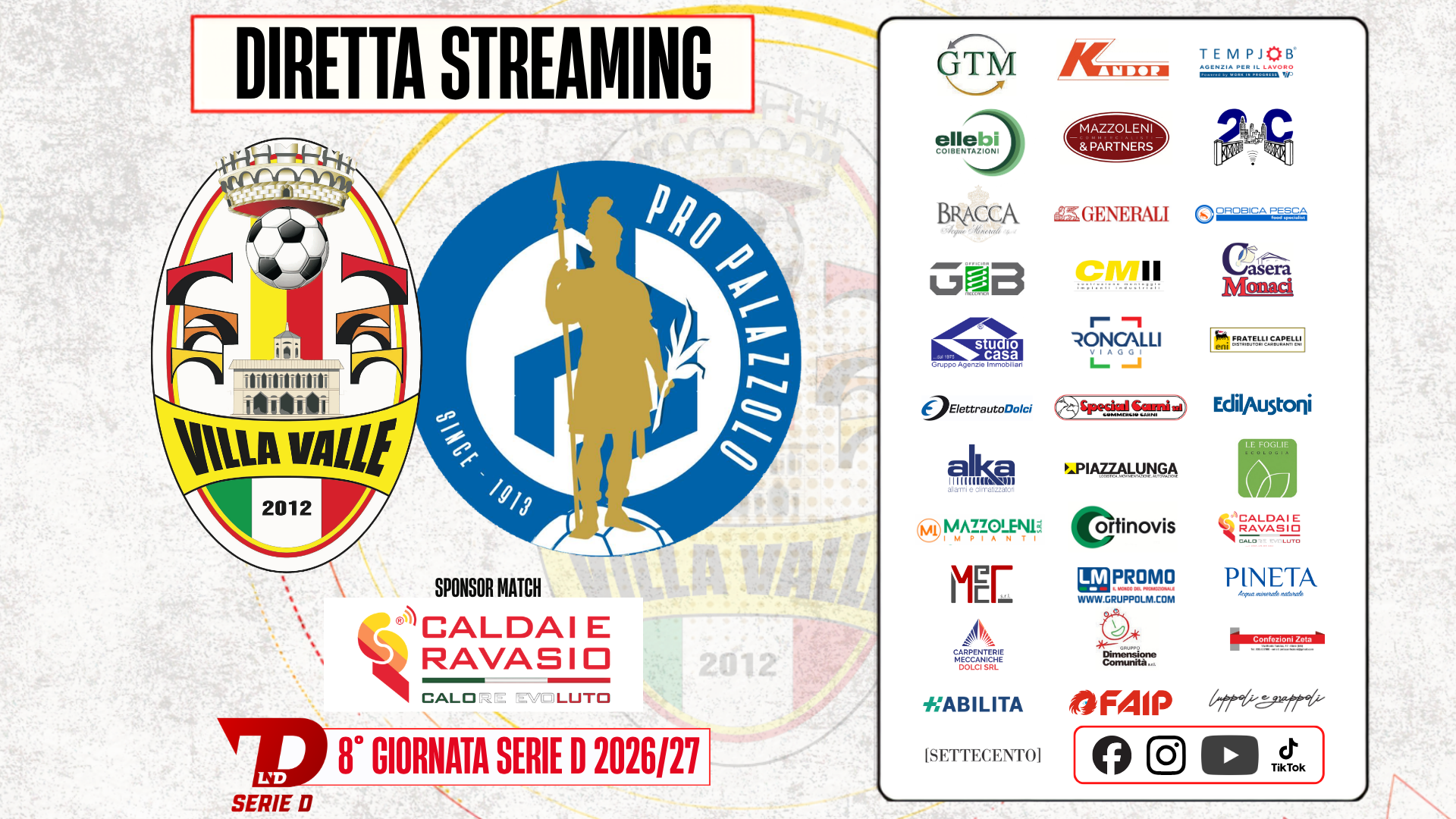 Villa Valle-Pro Palazzolo: tabellino, cronaca e diretta streaming